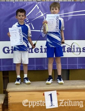 Turniersieger der U11: Frederik Landvogt und Benjamin Mayer Foto: privat