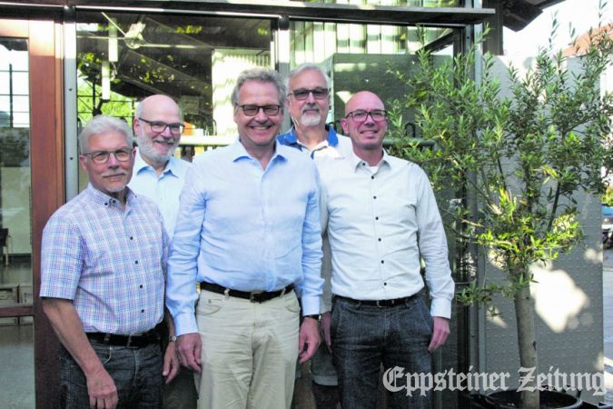 Bernhard Retzbach, Hansjörg Gerny, Jörg Ritter, Thomas Klug-Gottron und Dirk Roethele (v.li.).Foto: Beate Schuchard-Palmert