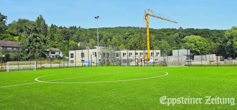 Der neue Fußballplatz auf dem Areal Embsmühle ist beliebt, aber nur eingeschränkt geöffnet.Foto: Stadt Eppstein