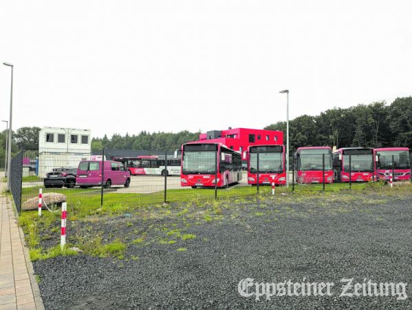 Am Quarzitbruch in Bremthal entsteht ein Busparkplatz mit Sozialräumen für die Fahrer der MTV.Foto: Beate Schuchard-Palmert