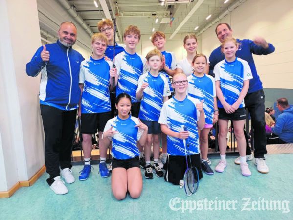 Das Eppsteiner Badminton-Team bei der Hessenmeisterschaft.Foto: privat