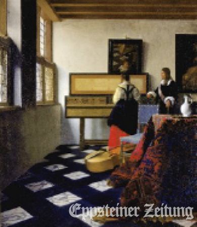 Das selten zu hörende Muselar ist eine besondere Form des Virginals, welches ein cembaloähnliches Tasteninstrument ist. Dieses ist auf niederländischen Gemälden des 17. Jahrhunderts wie diesem abgebildet.
            Illustration: Veranstalter