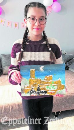 Sascha Yefimova mit ihrem Siegerbild.Foto: privat