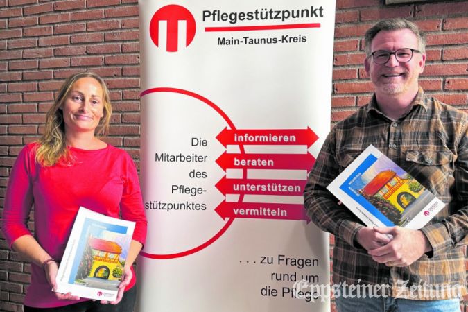 Pflegestützpunkt wird 15 Jahre alt: Sarah Zentner und Markus Krugmeister 
            Foto: MTK-Pressestelle