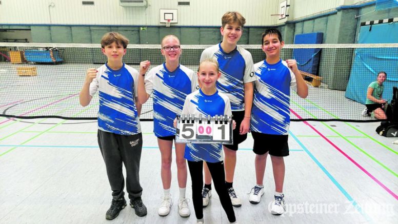 Die Badminton-U15 II ist nach starkem Auftritt in Offenbach Tabellenzweite. Foto: privat