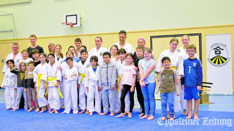 Teilnehmer am Aikido Training „Family & Friends“ beim ACN.Foto: privat