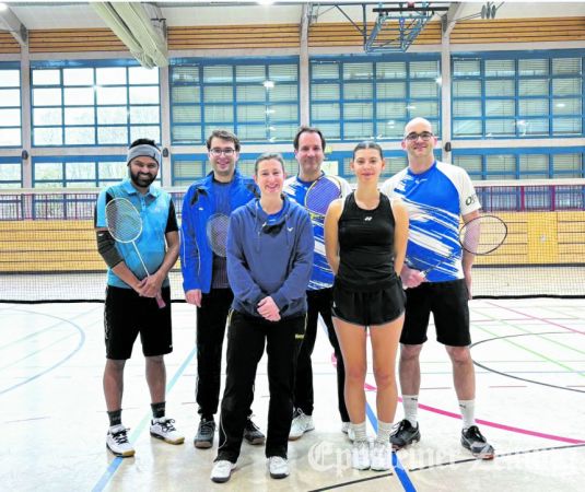 Die erste Badminton-Mannschaft. Foto: privat