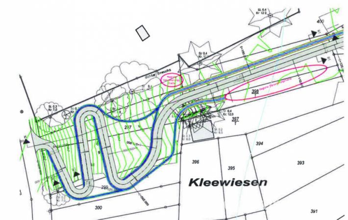 Der Gehweganschluss Vor dem Thor.Plan: Stadt Eppstein
