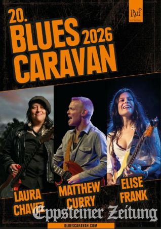 Am 29. Januar macht die 20. Blues Caravan Station in der Wunderbar Weite Welt im Eppsteiner Stadtbahnhof.