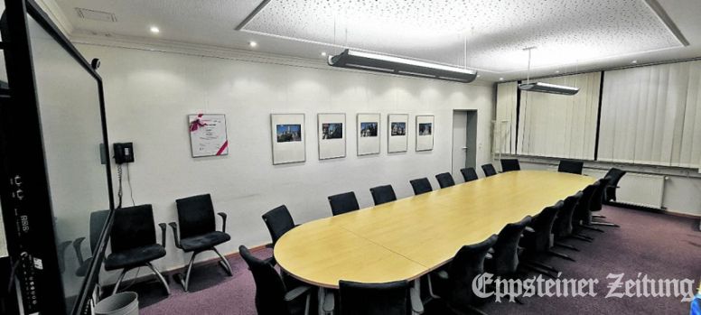Im Sitzungsraum im Erdgeschoss des Rathauses I tagt der Magistrat der Burgstadt jeden Donnerstag.Foto: Stadt Eppstein