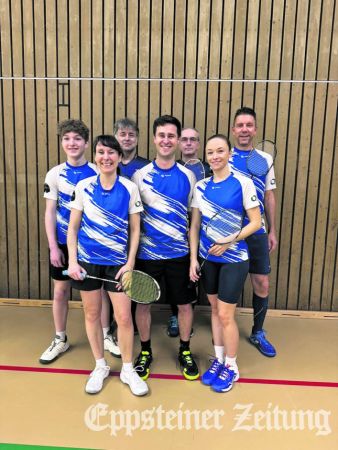 Die zweite Badminton-Mannschaft _ erfolgrich mit Nachwuchsspielern..Foto: privat