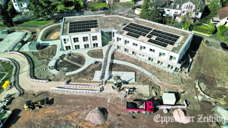 Die neue Kita An der Embsmühle steht kurz vor der Fettigstellung.Foto: Jochen Haupt