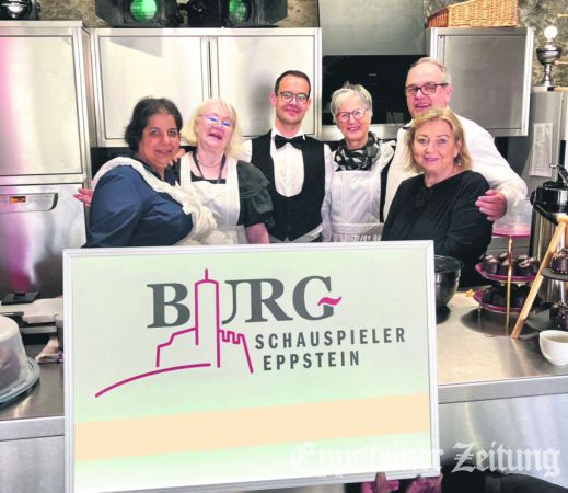 2025 beim Fest der Vereine auf der Burg: Beata Simon, Helga Terzka, Toni Jäckel, Christa Vollmuth, Thomas Göb und Dagmar Hertling (v.li.), das Team im Wiener Caféhaus in der Juchhe.Foto: EZ-Archiv