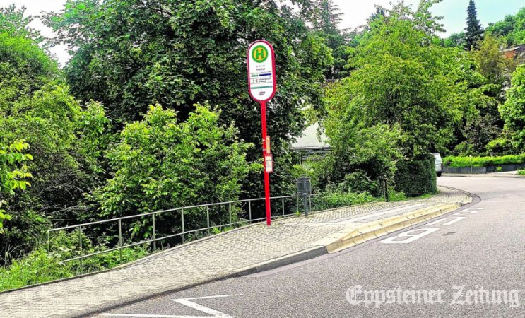 Die Bushaltestelle in der Niederjosbacher Straße in Bremthal ist barrierefrei umgebaut. Der stufenlose Einstieg in den Bus gelingt aufgrund der Höhengleichheit. Foto: Stadt Eppstein