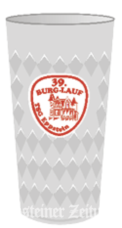 Die blauen Fußabdrücke, die Straßenmarkierungen für den Burg-Lauf, müssen immer wieder erneuert werden. Bei der Streckenvorbereitung helfen (v.l.): Claus Hilles, Eckhardt Meyer, Manfred Helbig, Tina Kostka, Bernd Pauer (nicht im Foto).Foto: privat