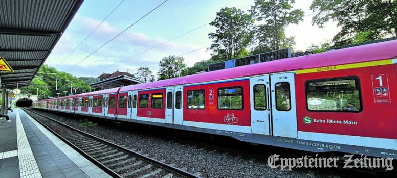 Manchmal hält die Linie S2 tatsächlich noch in Eppstein.
Foto: Stadt Eppstein