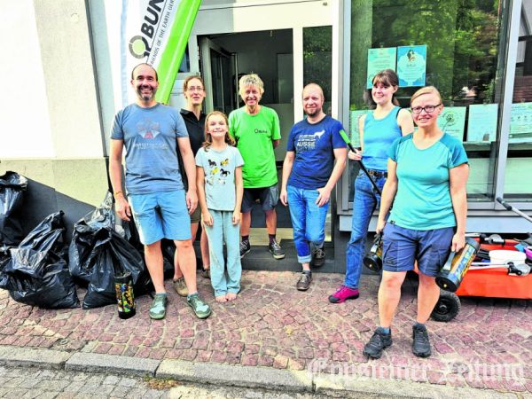 Zentrale Anlaufstelle der Müllsammelaktion war wieder im Familienzentrum in Alt-Eppstein.Foto: privat