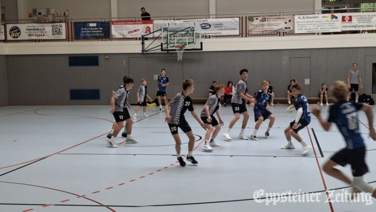 HSG EppLa: Die männliche C-Jugend im Spiel gegen die TSG Oberursel.Foto: privat