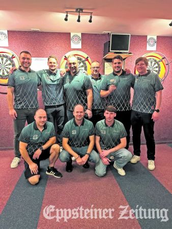 Die Dart-Mannschaft des Eppsteiner Wurfkollektivs ist erfolgreich in die neue Kreisliga-Saison gestartet.Foto: privat