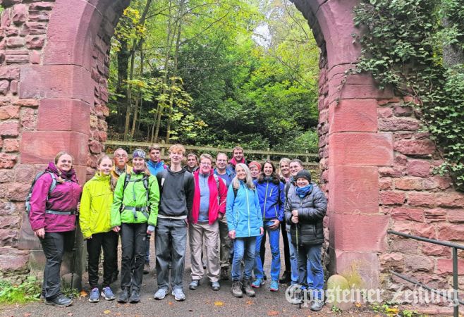 Saisonabschlusswanderung der TSG Leichtathleten bei Miltenberg am Main.Foto: privat